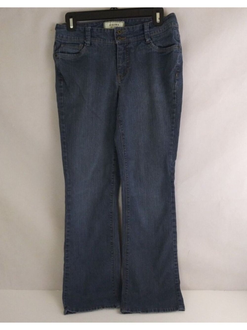 Sonoma Life+Style Women's Distressed Low Rise Bootcut Jeans Size 26x30
